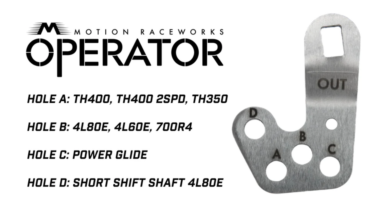 Powerglide Operator Series Billet Shifter Front Exit
