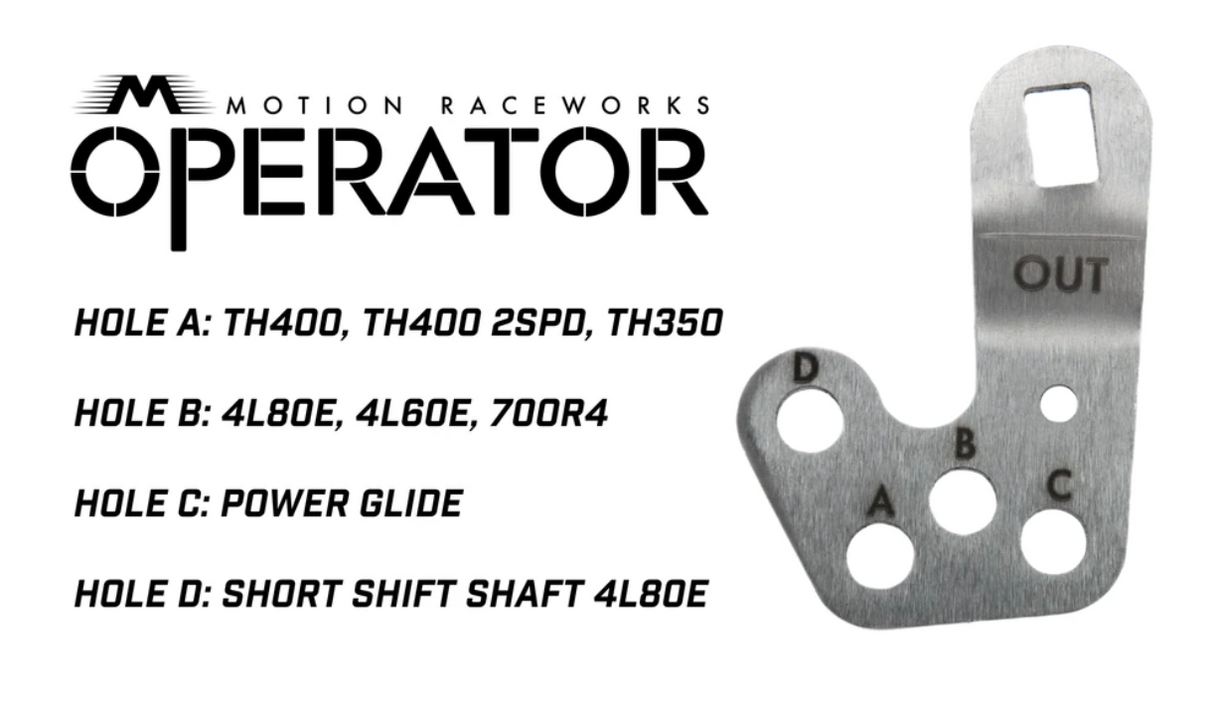 Powerglide Operator Series Billet Shifter Rear Exit
