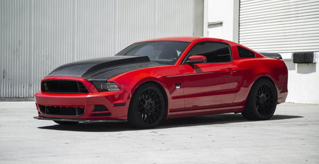 TYPE-CJ CARBON FIBER COWL HOOD FOR 2013-2014 FORD MUSTANG