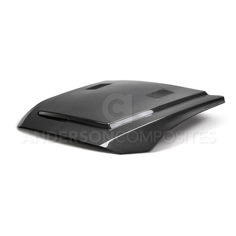 2018-2020 FORD MUSTANG SUPER SNAKE STYLE DOUBLE SIDED CARBON FIBER HOOD