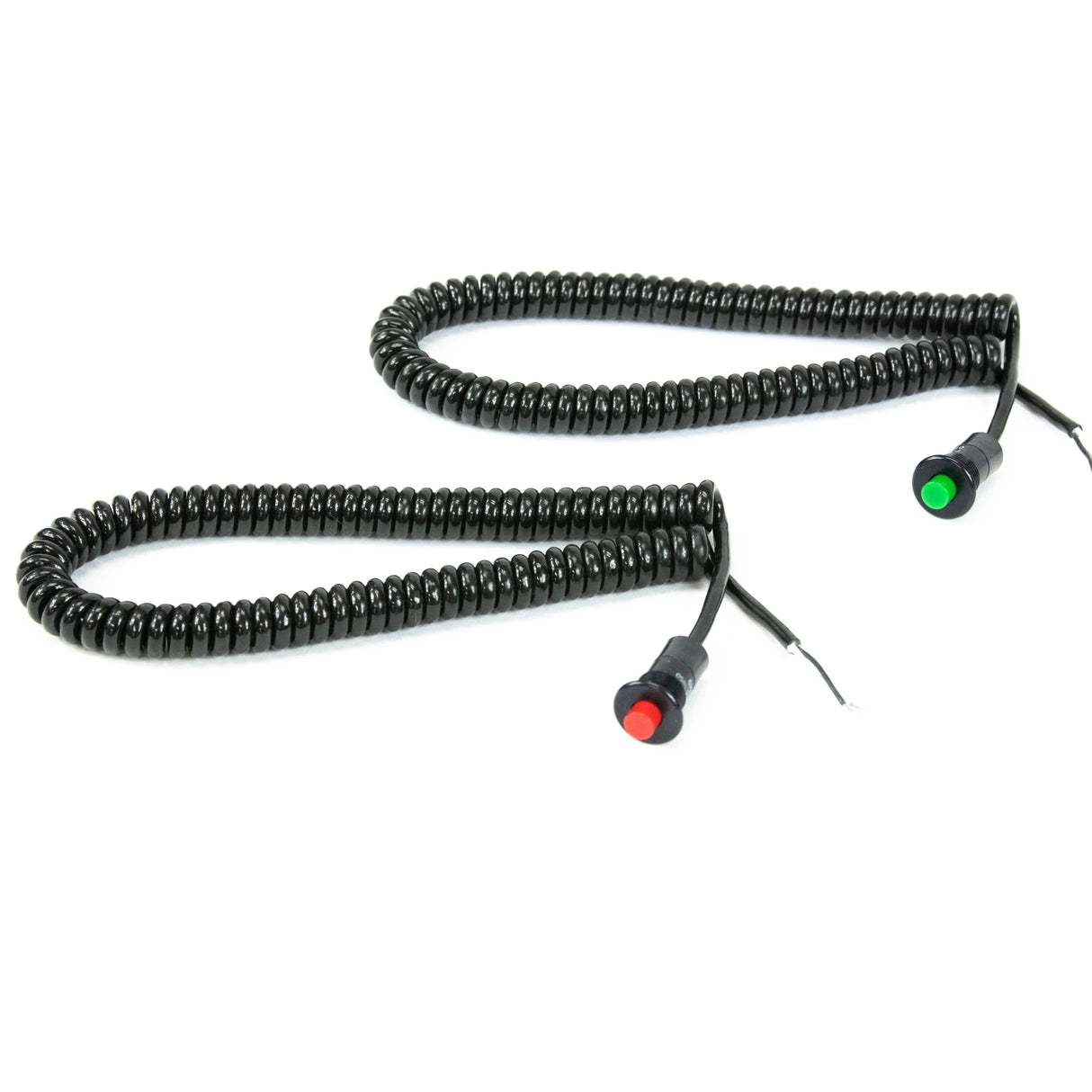 Momentary Small Push Button w/6' Wound Cord (Red or Green)